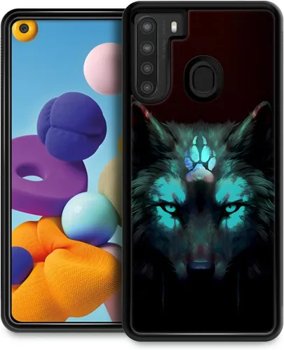 Vista 18 de CARLOCA Funda compatible con Samsung Galaxy S23 Plus, diseño gráfico de identidad negro espiritual lobo, a prueba de golpes, antiarañazos