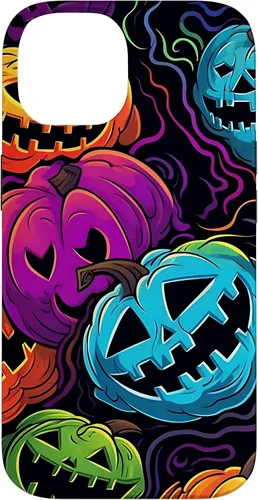 Vista 4 de Funda para iPhone 11 Pro Max Halloween Scary Pumpkin Graffiti