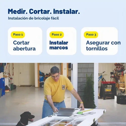 Vista 6 de Puerta de aluminio para mascotas PetSafe Freedom - Marco duradero - Pequeña, mediana, grande, extragrande