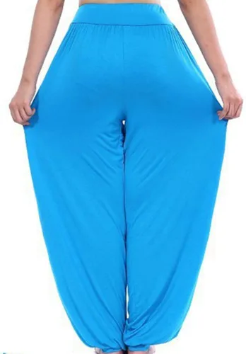 Vista 2 de Pantalones de algodón modal para mujer de AvaCostume, pantalones suaves para practicar yoga o deportes.
