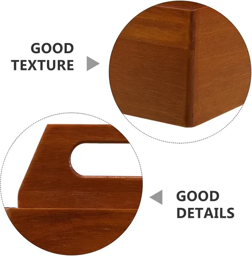 Vista 3 de SEWACC Vintage Wood Tea Bag Holder Box, 3 Compartment Organizer for Table