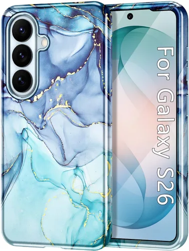 Vista 34 de Btscase para Samsung Galaxy S25, [Probado contra caídas de grado militar] Funda protectora de diseño de patrón de mármol, resistente, delgada