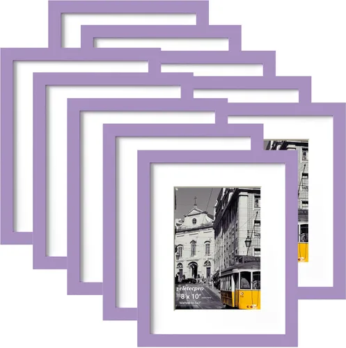 Vista 60 de eletecpro Juego de 5 marcos de fotos de 8 x 10 pulgadas, collage de fotos, decoración de pared, fotos de 5 x 7 con paspartú o de 8 x 10 pulgadas sin