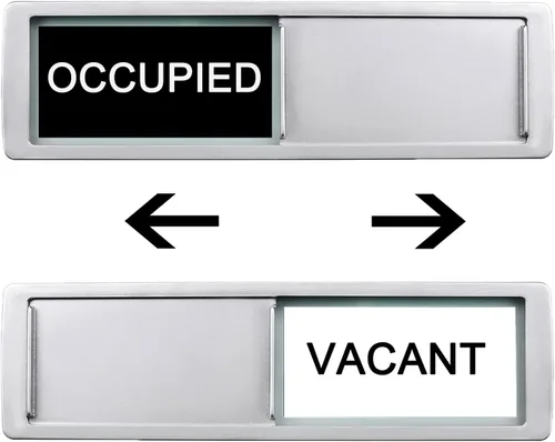 Vista 14 de Letrero de privacidad disponible con reserva, señal de habitación libre/ocupada para oficina en casa, baño, sala de conferencia, hoteles, hospital