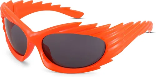 Vista 2 de Haygafe Gafas de sol envolventes de moda para mujeres y hombres, gafas de sol modernas Y2K UV400