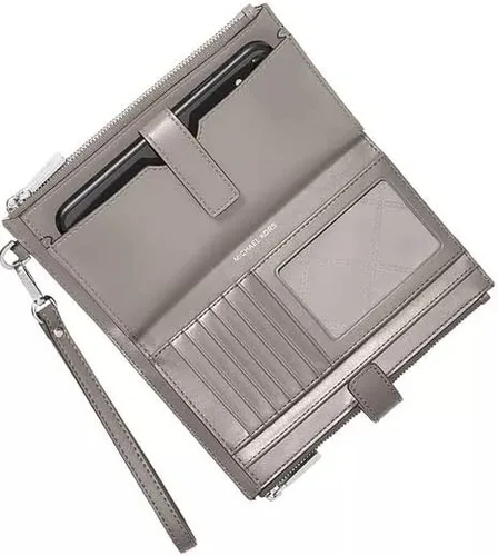 Vista 2 de Michael Kors Jet Set - Muñequera de doble cremallera (BRT WHT MLT), Brt Wht Mlt