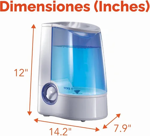 Vista 8 de Humidificador Vicks, de rocío cálido con apagado automático., V745A/V745-JUV, gris, 1, 1