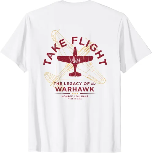 Vista 2 de Camiseta blanca del juego Louisiana Monroe ULM Warhawks 2023, Blanco
