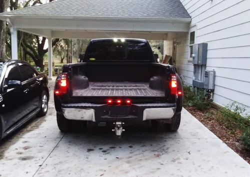 Vista 4 de iJDMTOY - Barra de luz LED para camiones y remolque con 3 lámparas, compatible con Ford F-150 F-250 F-350 F-450 Dodge RAM 1500 2500 3500 Chevy