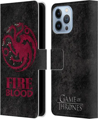 Vista 9 de Head Case Designs Funda de piel con licencia oficial de HBO Juego de Tronos Arryn Dark Distressed Look Sigils para Apple iPhone 13 Pro Max