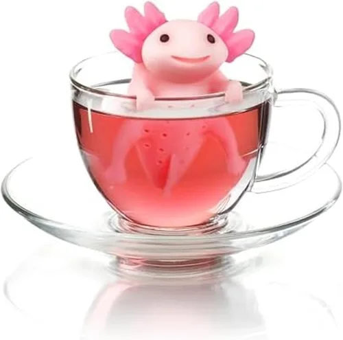 Vista 8 de Genuine Fred, MANATEA, infusor de té de silicona reutilizable Manatee, azul, regalo divertido para los amantes del té, artilugio de cocina