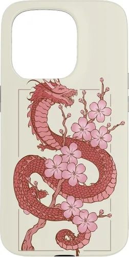 Vista 14 de iPhone 16 Japanese Dragon in Cherry Blossom Case