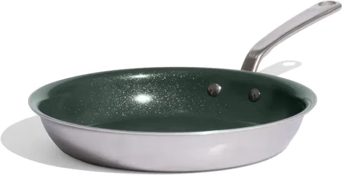 Vista 27 de Made In Utensilios de cocina CeramiClad 2.0 - Sartén antiadherente de 10 pulgadas (mango inoxidable), revestimiento de acero inoxidable de 5 capas