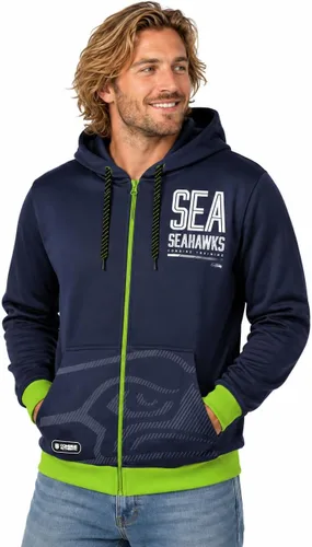 Vista 22 de Outerstuff NFL - Sudadera con capucha para hombre con cremallera completa en colores del