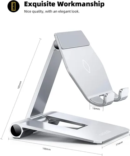 Vista 11 de Soporte Lamicall ajustable para teléfono, para escritorio