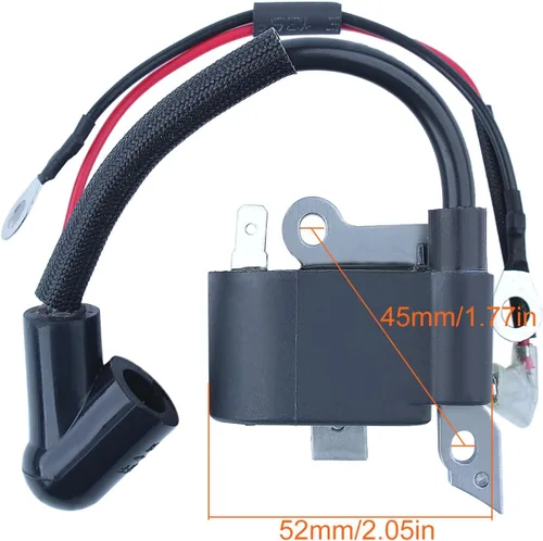 Vista 2 de Para Husqvarna 240 235 141 141e 137 137e 136 136LE 41 36 para piezas de motosierra, kit de bobina de encendido, 530039143, 545199901, 545063901