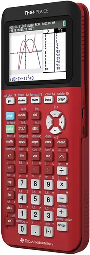 Vista 2 de Texas Instruments Calculadora gráfica roja radical TI-84 Plus CE