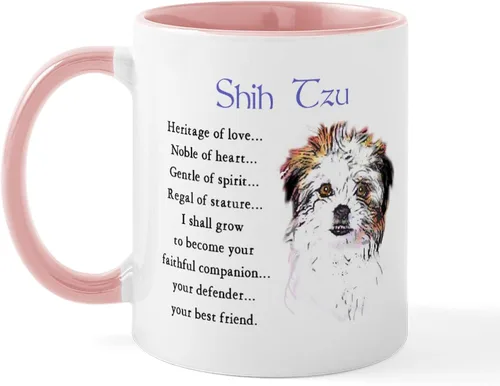 Vista 42 de CafePress Angel Shih Tzu In Clouds Taza de café de cerámica de 11 oz (11.0 fl oz)