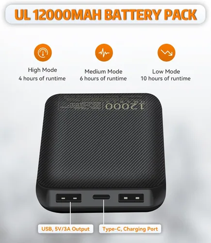 Vista 6 de FERNIDA Pantalones térmicos con batería eléctrica USB para hombres y mujeres, pantalones deportivos con calefacción de forro polar con bolsillos