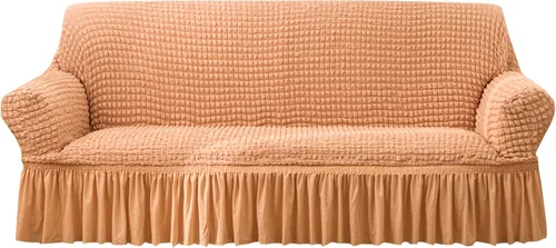 Vista 7 de Beacon Pet Funda para sofá con falda, funda universal para sofá de 1 pieza, funda de sofá de fácil ajuste para sofá de 1, 2, 3, 4 plazas, protector