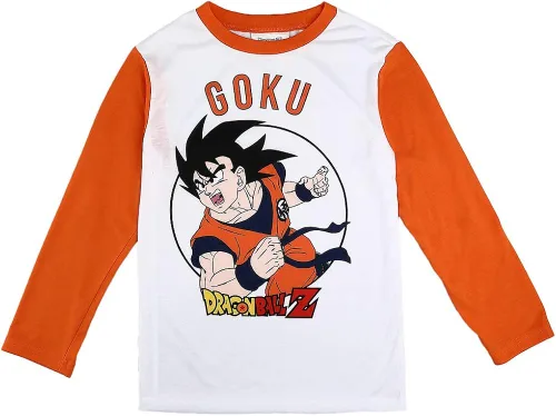 Vista 2 de Bioworld Dragonball Z Anime Cartoon Goku Character Youth Boys Pajama Set