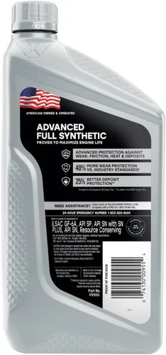 Vista 168 de Valvoline SynPower Full aceite sintético para motor, 1 Cuarto de galón, Ambar