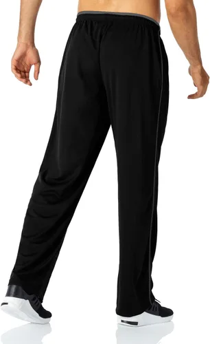 Vista 6 de Butrends Pantalones deportivos de malla para hombre con cordón en la cintura elástica, pantalones deportivos con parte inferior abierta