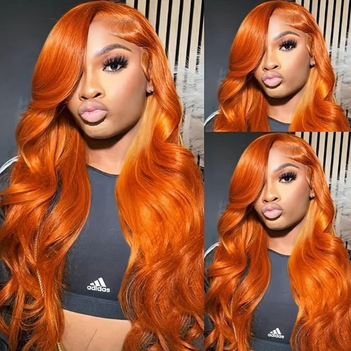 Vista 7 de Peluca de cabello humano ondulado con encaje frontal de 18 pulgadas, color rubio miel, sin pegamento, HD, transparente, encaje frontal