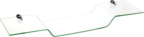 Vista 3 de Spancraft Glass Eagle8x32-Latón Eagle Bent Estante de cristal, soporte de latón, 8" x 32