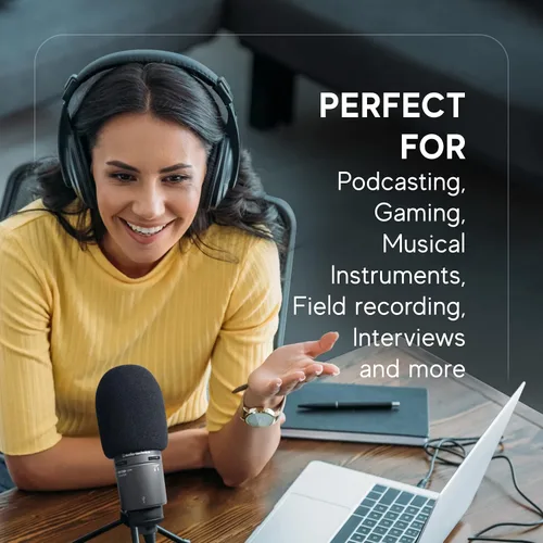 Vista 5 de Esponja para micrófonos AT2020 de Vocalbeat – El Filtro pop perfecto para tu micrófono de Audio Technica – Fabricado con esponja de calidad que