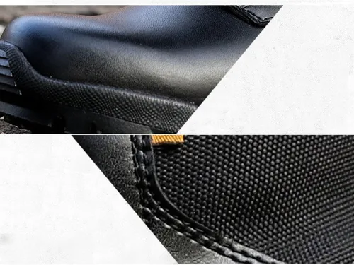 Vista 5 de Botas militares para hombre, botas tácticas, ligeras y duraderas, botas de trabajo al aire libre, combate, selva, antideslizantes, botas