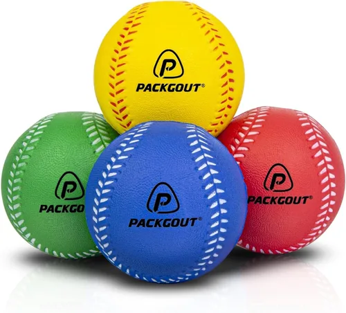 Vista 7 de PACKGOUT Soft Foam Baseballs for Kids & Teenagers - Practice & Replacement Balls