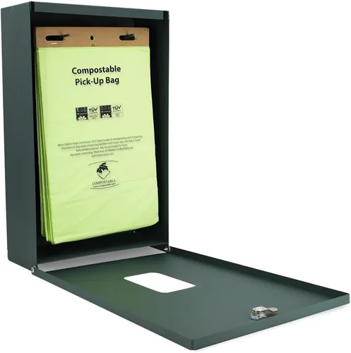 Vista 4 de Zero Waste USA - Bolsas compostables para la estación de residuos de perros - 20 cabezales (2,000 bolsas) - Los biopolímeros a base de plantas se