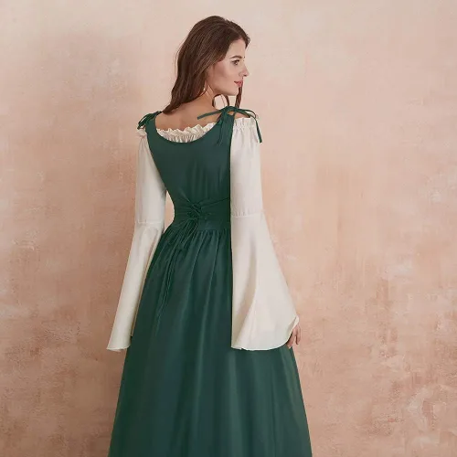 Vista 3 de Abaowedding Womens's Medieval Renaissance Costume Cosplay Over Dress