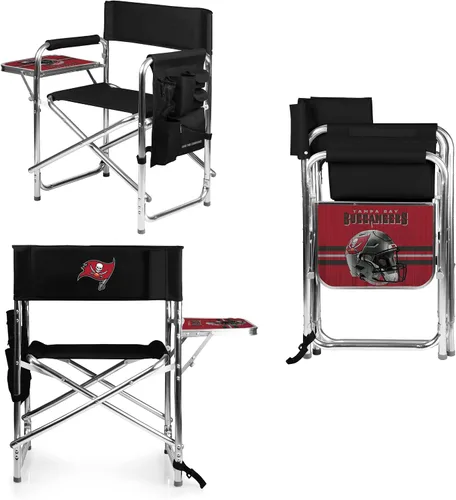Vista 23 de Picnic TIME NFL Unisex-Adult NFL Sports Chair with Side Table, Beach Chair, Camp Chair for Adults