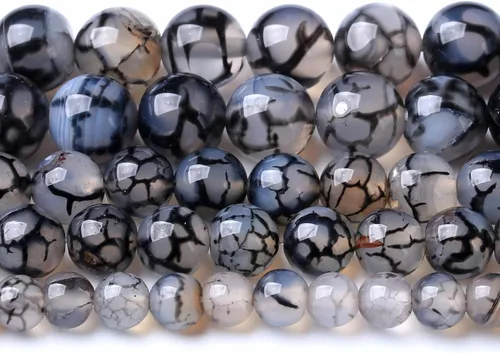 Vista 26 de 60 cuentas sueltas de piedra natural de turquesa africana de 0.236 pulgadas (6 mm) para hacer joyas, pulseras de bricolaje