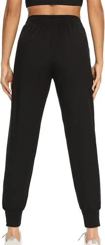 Vista 3 de ZJHANHGKK Pantalones deportivos largos con cordón para mujer, pantalones deportivos suaves para entrenamiento, yoga, correr, con bolsillos