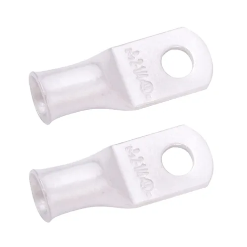 Vista 257 de SELTERM 5 piezas terminales de cable de cobre estañado 1/0 AWG perno de 1/2", extremos de cable de batería, terminales de anillo, conectores