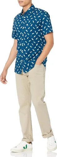 Vista 4 de Tienda Essentials Camisa de manga corta ajustada para hombre