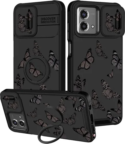 Vista 59 de Funermei Funda para Moto G Stylus 5G 2022, funda para teléfono con diseño de calavera de esqueleto para mujeres y niñas, diseño gótico, Como