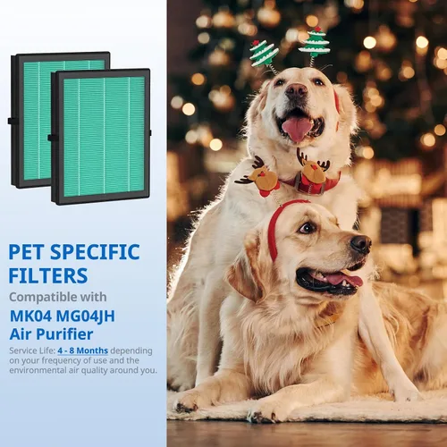 Vista 3 de MK04 Filtro de cuidado de mascotas compatible con AROEVE MK04 Filtro de repuesto HEPA 4 en 1 para caspa de mascotas, polvo y polen, ideal
