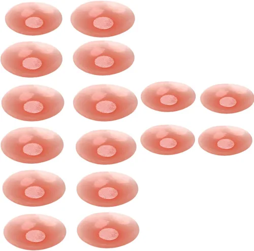 Vista 14 de ICEGIA Fundas para pezones para mujer, impermeables, reutilizables, ultra finas y adhesivas de silicona para pezones, pétalos
