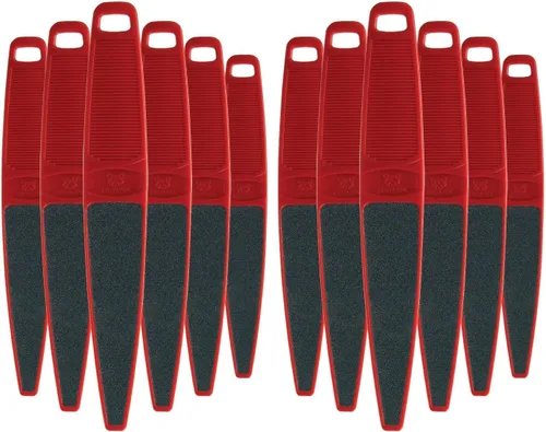 Vista 9 de ForPro Professional Collection Red Panda Lima de pie, grano 60/100, lima de pedicura de doble cara para pies y talones, 10.5 pulgadas de largo