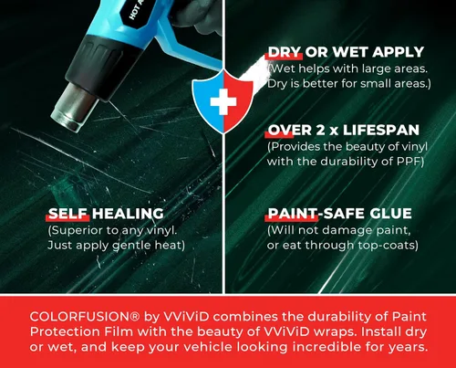 Vista 5 de ColorFusion PPF de VViViD, El Libro de Muestras de Película de Protección de Pintura de Aplicación Híbrida Cosmética Definitiva