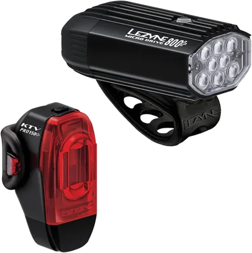 Vista 9 de LEZYNE Micro Drive 800+ LED Bike Light Set