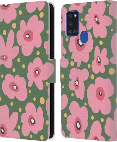 Vista 19 de Head Case Designs Officially Licensed Ninola Ditsy Flowers Yellow Nature Bold Leather Wallet Case Compatible with Samsung Galaxy A07 4G