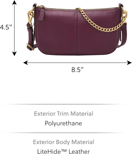 Vista 4 de Fossil Jolie - Bolso de hombro pequeño de piel para mujer