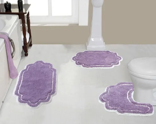Vista 20 de Home Weavers - Tapete de baño 100% algodón copetudo, supersuave y absorbente, lavable a máquina y apto para secadora lino