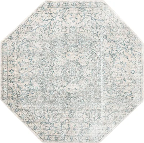 Vista 20 de Unique Loom Newport Collection - Alfombra de área con olmos (2' x 3' 11" gris/marfil)