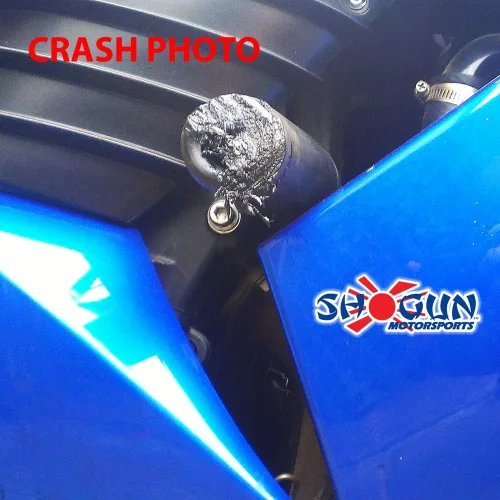 Vista 3 de Shogun USA Made Kaw Ninja ZX14 ZX 14 ZX14R 2006 2007 2008 2009 2010 2011 Negro Deslizadores de marco sin corte - 750-4709